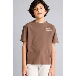 Defacto تيشيرت نص كم بيكة مطبوع قصة عادية بياقة مستديرة