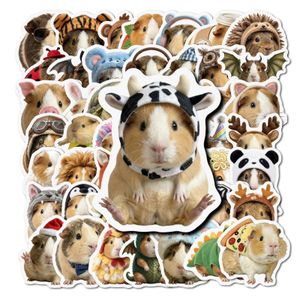 Avez-vous besoin d'un boost instantané de l'humeur ? Regardez ces adorables autocollants de cochon d'Inde déguisé, lot de 50. Autocollants mignons de cochon d'Inde habillé, décoration durable pour ordinateur portable, bouteille d'eau, bagage