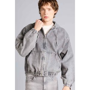 Defacto Veste à capuche en coton Coupe overshirt