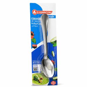 Lamacom 5 pièces Cuillères de Table Premium en Acier Inoxydable – Robustes, Durables et Faciles à Nettoyer, Style Moderne pour Cuisine, Restaurant et Maison