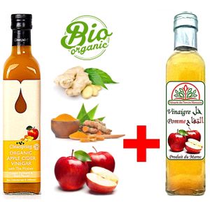 Bio Vinaigre de cidre de pomme organique et bio 100% / 1L à prix pas cher