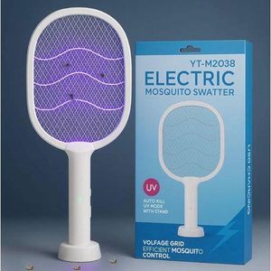 Raquette Anti-Insectes Électrique Rechargeable – Technologie UV Anti-Moustiques