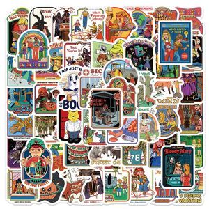 60pcs Retro Ghost Stickers