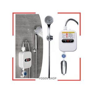 Chauffe-Eau Électrique Instantané 3500W – Mini Chauffe-Eau à Affichage Digital – Robinet de Cuisine – Prise Européenne 220V