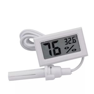 Mini LCD Thermomètre d'intérieur numérique Hygromètre Pack de 4