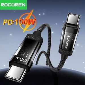 ROCOREN Cable USB-C 100W  2M USB-C vers USB-C PD 3.1 Charge Rapide 5A