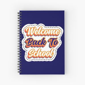 welcome back to school  créée et vendue par Braxoli.Spiral Notebook Bloc note