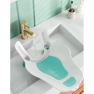 Siège de Bain Bébé Antidérapant avec Ventouses - Confort & Sécurité, Baignoire bébé Clean Rinse pour lavabo, siège antidérapant pliable pour le bain, spa pour bébé, support corporel portable pour lavabo, baignoire