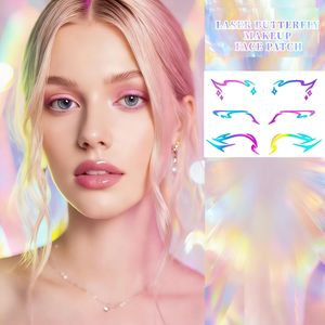 وشم ثلاثي الأبعاد للوجه، ملصق مقاوم للماء، طباعة مؤقتة على ورق أبيض للوجه