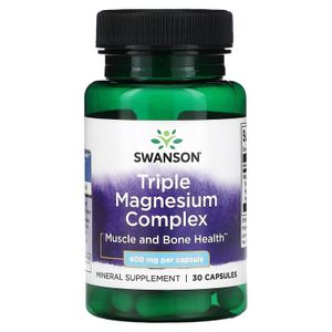 Swanson Triple complexe de magnésium, 400 mg, 30 capsules