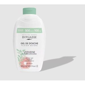 Byphasse Gel de Douche Plaisir Nature - Verveine & Pamplemousse - 600ml