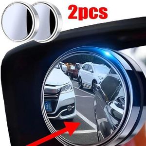 Rétroviseur de voiture 360 degrés,miroir auxiliaire,sécurité de conduite,2 pièces