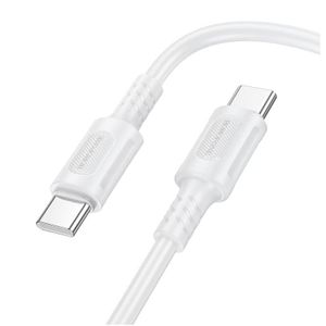 Borofone Câble de chargement USB-C vers USB-C 60W, 1 m, blanc