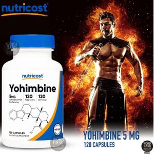 Nutri Yohimbine HCl 5mg, 120 CapsulesMade In USA