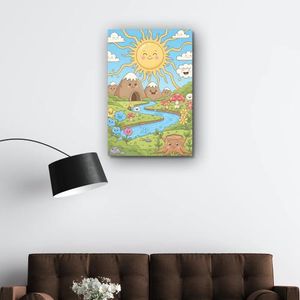 Tableau Décoratif Chambre Enfant - Cadre Mural Design 40x60 cm - Idéal Fille & Garçon - Déco Moderne