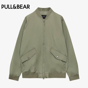 Pull And Bear Blouson Bomber Veste universitaire Hommes