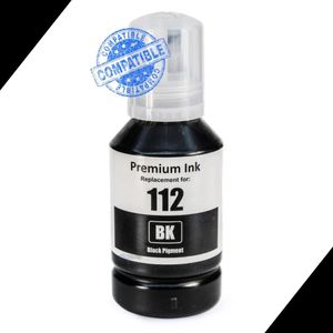 Encre Compatible Epson EcoTank 112 Noir pour L6490 L15150 L15160 ...