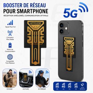 Amplificateur de Signal Réseau Smartphone 2G/3G/4G/5G – Autocollant Booster NFC Compatible Tous Opérateurs