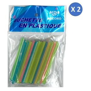 Accord Comparer 2 X paquet de buchettes en plastique