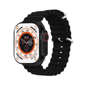 Plustar Montre Connectée Sport Intelligente - Smartwatch Ultra avec Suivi Santé & Activité Physique, Bracelet Silicone Noir