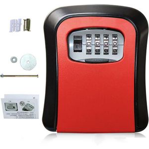 Boîte à Clés Sécurisée à Code 4 Chiffres – Coffre à Clés Extérieur Étanche Antivol – Verrouillage Numérique Robuste – Haute Capacité