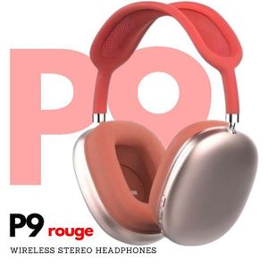 Casque P9 bluetooth ROUGE