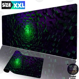 Razer Tapis de souris XXL haute qualité pour PC et bureau Rize-Cubes  +Sticker cadeau à prix pas cher