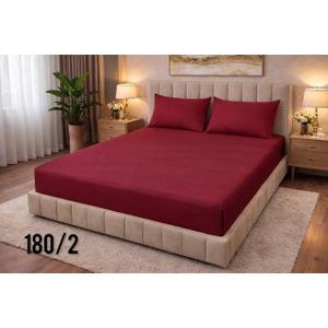  Drap housse de lit Imprimé 200x180 cm ,Doux, Confortable + 2 taie d'oreiller (3 pieces)