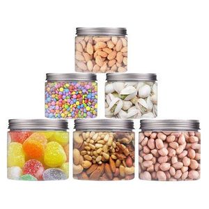 Lot de 40 Bocal (pots) en plastique transparent, couvercle en Aluminium -150ml