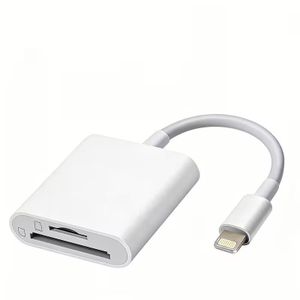 lecteur de carte SD 2-en-1 est compatible avec iPhone, iPad et appareils photo. Il dispose de deux emplacements pour les cartes de stockage SD et TF et est un lecteur Micro SD