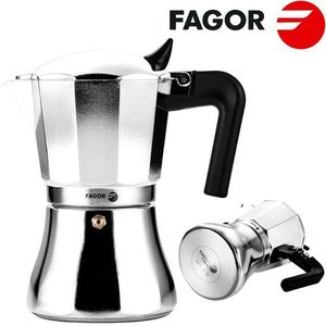 Fagor etnica cafetière expresso italienne induction, acier