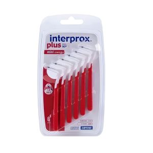 Interprox Brossettes Interdentaires - Mini Conical Taille 1.0 mm (ISO 2) - Nettoyage Interdentaire Profond & Prévention Caries - Pack de 6 Brossettes