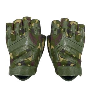 Gants Tactiques Sans Doigts "Adventure Camo" – Protection Articulée et Design Militaire