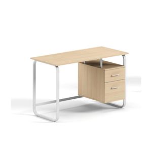 Kitea Bureau Smartdesk - Chêne/Blanc - 120×60×76 cm