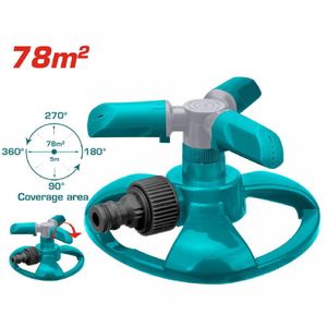 TOTAL Arroseur Rotatif Automatique 360° - Système d'Irrigation pour Pelouse et Jardin