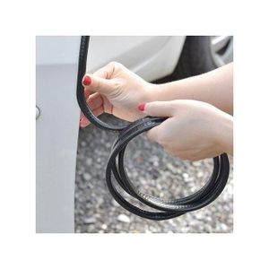 Bande de Protection contre les rayures, en caoutchouc, autocollants pour portes Voiture 5M NOIR