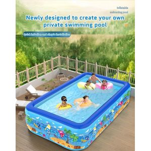 Grande piscine gonflable (305 cm) - Confort maximal pour toute la famille avec pompe de gonflage