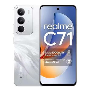 realme C71 6,7"  (256Go ROM / 8GB jusqu'à 24Go) - 6000mAH/45W - 50MP - White Swan