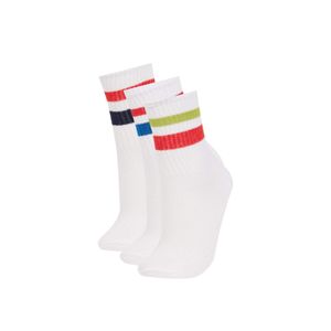 Defacto Lot de 3 paires de chaussettes longues en coton pour garçon