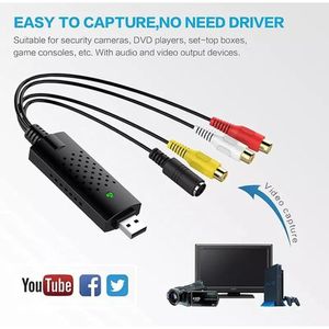 Easy Cap Pour Convertir VHS DVD vers Capture Audio / Vidéo Numérique, PC TV  Adapter à prix pas cher