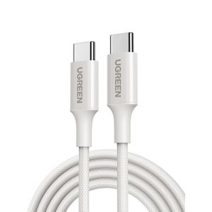 Ugreen Câble USB-C vers USB-C Charge Rapide 60W PD – Câble Type C Nylon Tressé Résistant 1M – Compatible Samsung, Xiaomi, Huawei, Tablettes et PC