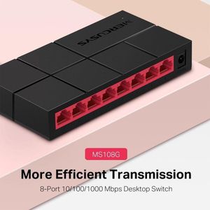 Gardez votre réseau fluide et rapide avec ce switch plug-and-play.
