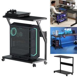 Support unite central PC Gaming PC gamer , Support PC ergonomique Support boitier PC gamer boitier ATX , imprimante  +  Tapis de Souris - en métal 