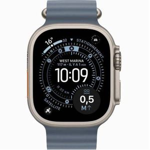 Apple Watch Ultra Cellular, Boîtier en Titane, Bracelet Ocean 47/49mm, Écran OLED