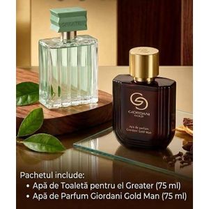Oriflame Pack pour Homme : Greater pour Lui 75 ml + Giordani Gold Man Eau de Parfum Pour Homme 75 ml