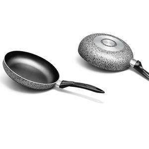 Titanic production Poêle en Granite Antiadhésive – 26 cm – Résistante aux Rayures – Diffusion de Chaleur Uniforme – Manche Isolant
