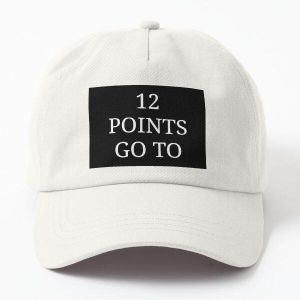 12 points vont à - Eurovision casquette blanc unique