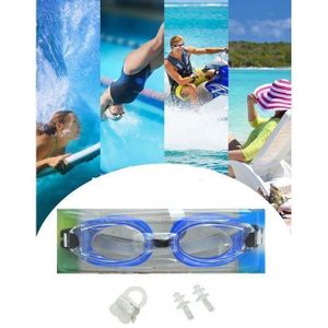 Kit de Natation 3 en 1, Lunettes + Bonnet + Pince-nez & bouchon d'oreille