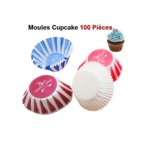 Moule à Cupcake multicoleur, 100 pièces - Tasses de cuisson rond pour Mouffins