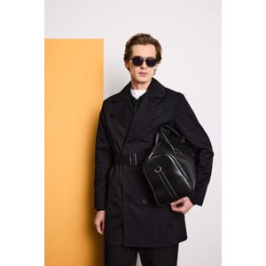 Defacto معطف سليم فيت مبطن بأزرار